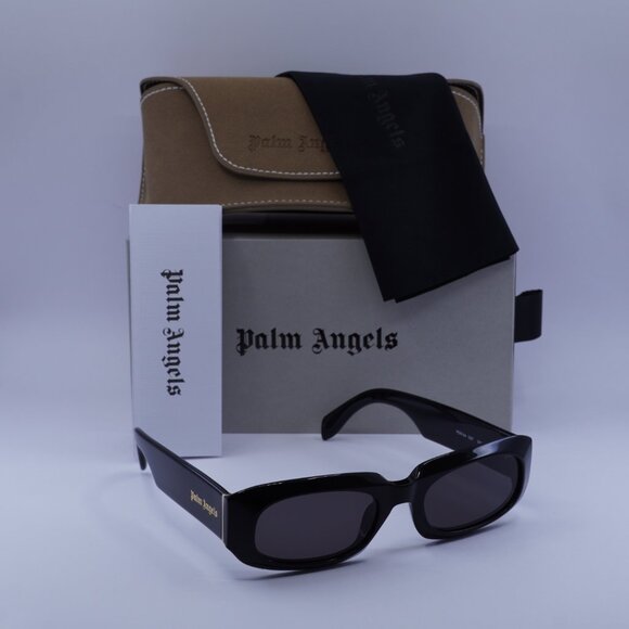Palm Angels PERI104 NOAH 1007 Rectangle Sunglasses - Black/Grey - Picture 4 of 9